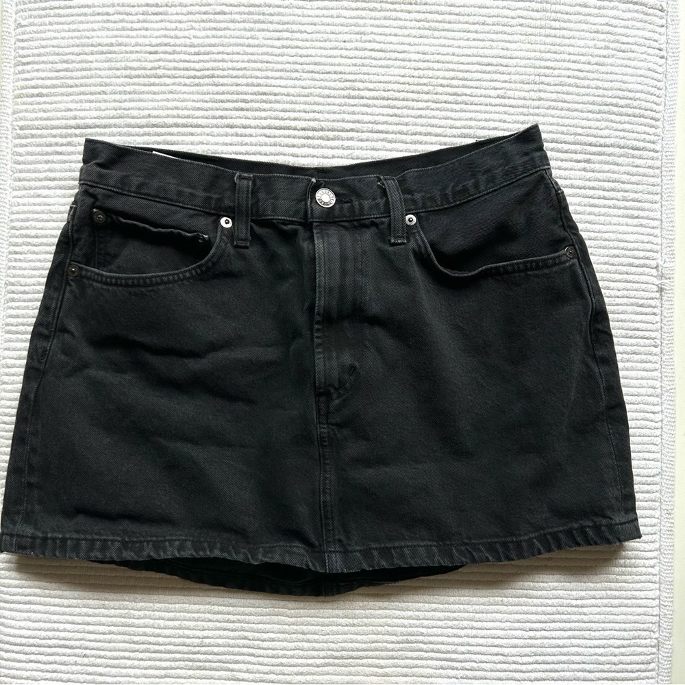 Agolde Liv Black Mini skirt